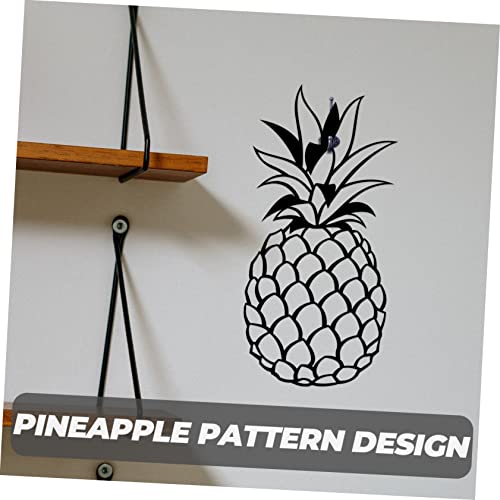 Yardwe 5Pcs Pineapple Wall Decoration Home Décor Ornaments For Pictures Black Accent Decor Metal Wall Decorations Hanging Wall Art Sculptures Cast Iron Wall Decor Wall Hanging Pendant #TOP6