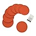 Produktbild Coastee Silikon-Untersetzer - 8 Stück, orange, Glasuntersetzer-Set für Bar, Wohnzimmer, Küche