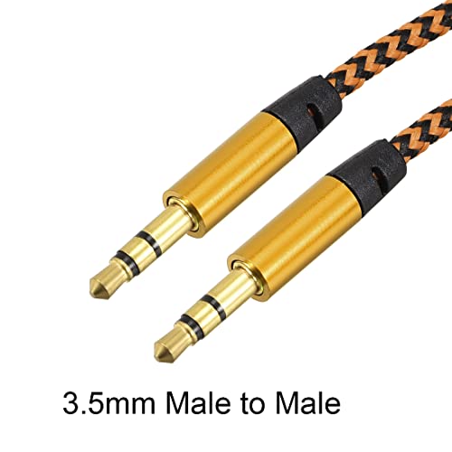 Cable de audio uxcell Jack 3.5mm macho a macho 1 m miniatura 3