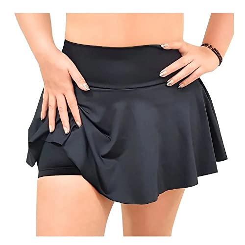 Short Saia Fitness Feminino (Preto, M)