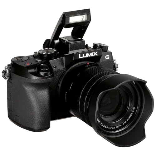 Panasonic LUMIX G DMC-G70MEG-K Systemkamera (16 Megapixel, OLED-Sucher, 7,5 cm OLED Touchscreen, 4K Foto und Video) mit Objektiv H-FS12060/F3,5-5,6/ OIS schwarz