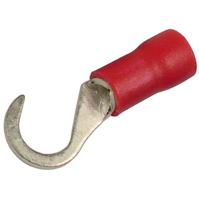 Pico 1744A 22-16 AWG(Red) Flared Vinyl Insulated Electrical Wiring #8 Hook Terminals 1000 Per Package