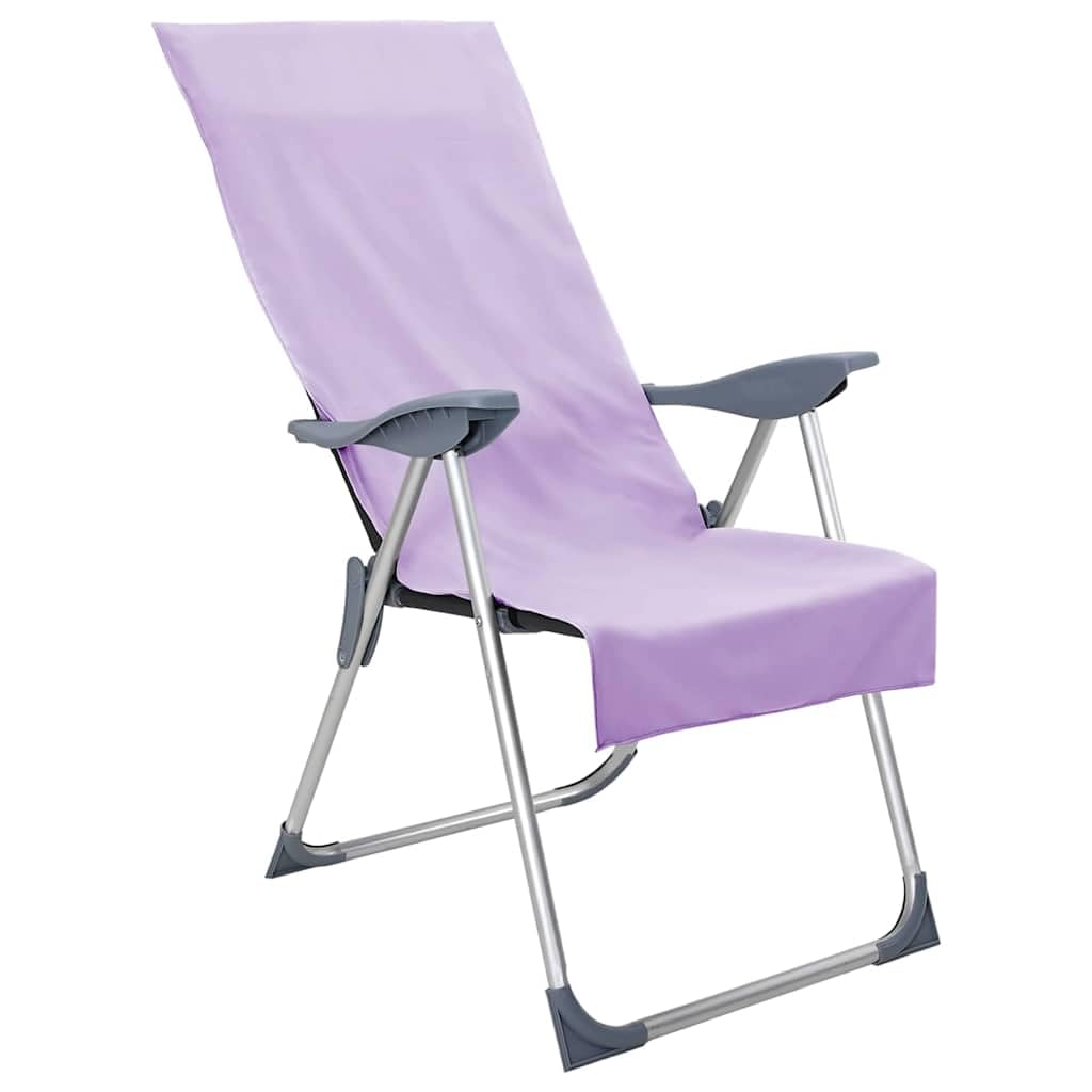 Juego de 2 toallas para silla exterior, 130 x 60 cm, poliéster, secado rápido, absorbentes, con bolsillos antideslizantes, para jardín, terraza, exterior, camping, spa