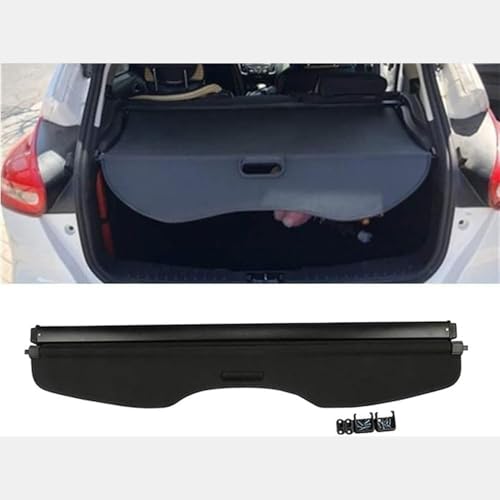 Cache-bagage Ford Focus Hatchback 2012-2018, plage arrière rétractable noire - 2