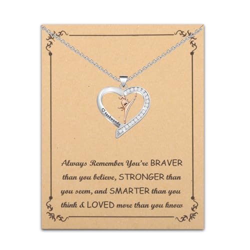 BNQL Taekwondo Necklace for Girls Women - Martial Arts Jewelry Gifts for Taekwondo Lovers