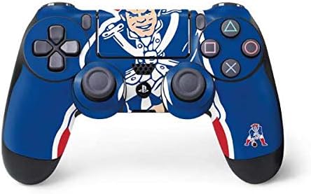 Vista 21 de Skinit Calcomanía para juegos compatible con el controlador de PS4, diseño oficial de los New England Patriots de la NFL, en blanco y negro