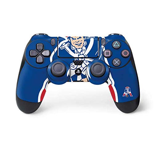 Skinit Decal Gaming Skin Compatible with PS4 Controller - Officially Licensed NFL New England Patriots Retro Logo Design