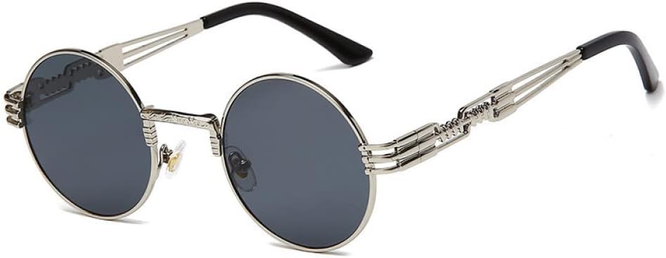 New 2025 Retro Steampunk Sunglasses For Men And Women Steam Punk Round Glasses Party Sun Shades