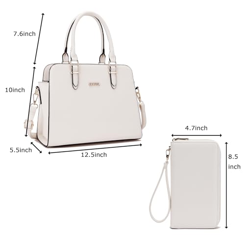 Image of Qiyuer Satchel Purses For Women Handbag And Wallet Set Tote Bag | Premium Vegan Leather,Matching Wallet,RFID Blocking,Work,Casual