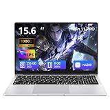 15,6 Pulgadas Ordenador Portátil, Win 11 PC Portátil Celeron N4000 Procesador, Laptop 8GB LPDDR4 256GB SSD, Computadora Portatil Delgada Pantalla FHD abatible de 180° WiFi5 BT4.2 Mini-HDMI 2*USB3.0