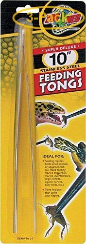 Zoo Med Stainless Steel Feeding Tongs 10 inch
