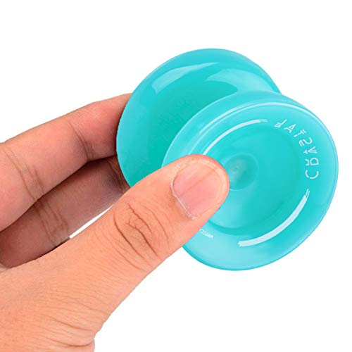 Image of MAGICYOYO K2 Crystal Responsive Yoyo for Kids 8-12 & Beginners, Durable PC Responsive Yoyo Professional with Finger Spin Hub, Includes 12 Yo yo Strings, Glove & Bag (Lake Blue)