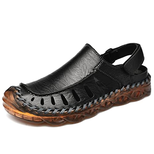 YMGSCC Outdoor Sandals Men's Shoes Large Size Comfortable Sandals Men's Sandals Hiking Casual Shoes Men(D,43 Code)