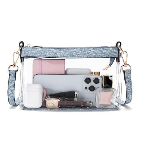 Image of Wuflyover Clear Bag for Stadium Events, Clear Purse for Women