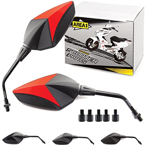 Rallonge De Rétroviseur M10 Vers M8 - Compatible Scooters Peugeot, Piaggio, Yamaha (2 Pièces)