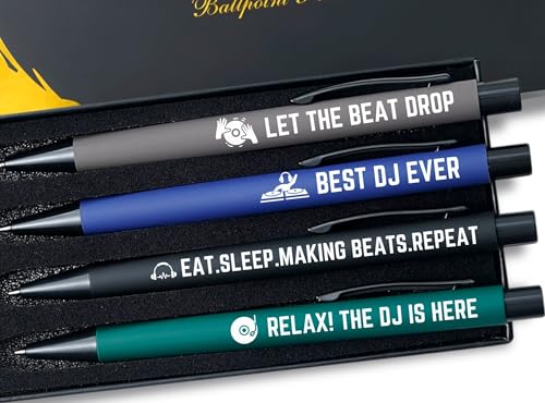 InnoBeta DJ Gifts, Ballpoint Pen Set of 4