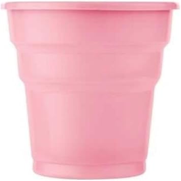 Pembe Plastik Bardak, 180 ml, 25 Adet