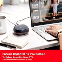 SanDisk Desk Drive SSD 8 TB (kompatibel mit Windows-Computer oder Macs, Desktop-Datensicherung, SSD-Geschwindigkeit, Lesegeschwindigkeiten bis zu 1.000 MB/s, exFAT formatiert, automatische Backups) – Ansicht 3