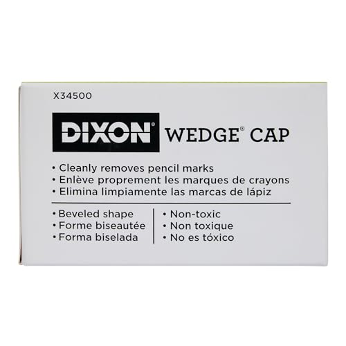 Dixon Pencil Top Cap Erasers, Pink, 144-Count (34500) - Thumbnail 4
