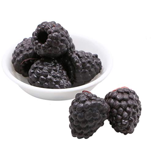 JETEHO 30pcs Plastic Artificial Raspberry, Artificial Berries Craft Fake Fruit Berries for Home Kitchen Cabinet Decoration