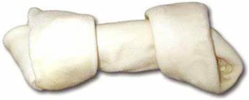 Dog Dental Health Removes Plaque and Stimulates Gums 6 to 7 Inch Rawhide Bones (10 Bones)