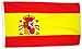 M&M MM Spanien Format: 150 x 90 cm-wetterfest Flagge/Fahne, Mehrfarbig, 150 x 90 x 1 cm