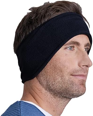 Tough Headwear Ear Warmer Headband - Winter Fleece Ear Band Covers - Cold Weather Running Ear Muffs for Cycling & Sports for Men & Women