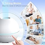 2 Pack Essential Oil Diffuser for Home - 200ml Aromatherapy Diffuser Humidifier with 4 Timers & 7 Colors Night Lights, 20dB Quiet Working for 10 Hours - Image 5