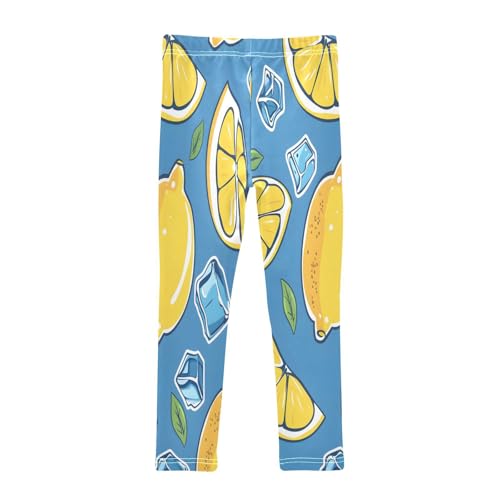 Toddler Girls Leggings Printed Yoga Pants Leggings Lemon Ice Cubes for Kids2