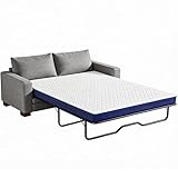 Nordhive 4 Inch Queen Sofa Bed Mattress, Gel Memory Foam Replacement for Sleeper Sofa & Pull Out Couch, Washable Cover, Non Slip Base, for Guest Room RV Boat, 72 x 58 x 4 in