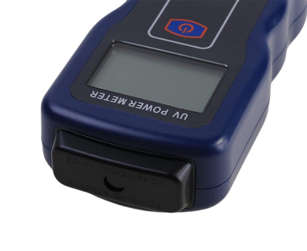 Radiometer UV Power Meter 365nm Solar Irradiance Intensity Meter UV Detector Broadband UV Detector with Data Retention Function Measuring Range 1 to 19999uW/Cm²