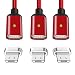 Produktbild LAMA Magnetisches Micro USB Ladekabel [3 Stück 1,5M] Magnet Datenkabel 2,1A High Speed Kabel für Samsung S7 S6 J5 J7 Note5 Huawei P8 Lite 2017/9 Lite/Mate S/8,Honor 9 Lite/ 8 Lite Sony Nokia LG Kindle