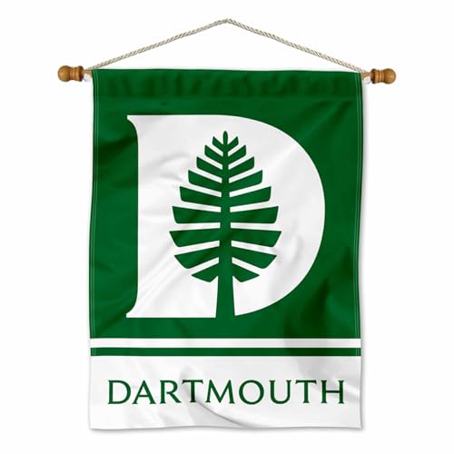 College Flags & Banners Co. Dartmouth Big Green Banner with Hanging Pole