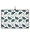 OComster Spring Ginkgo Biloba Blooming Filed Golf Towel with Carabiner Clip, Teal White Leaves Microfiber Waffle Pattern Golf Towel, Golf Accessories for Cleaning Clubs and Balls, 24x16 in