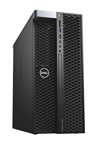 Dell Precision 7820 Tower, 64GB DDR4, 2TB NVMe & 2TB HDD – Xeon Gold 6138, Nvidia RTX 4000 8GB GDDR6, SD Card Slot, 950W, LAN, Windows 11 Pro (Renewed)