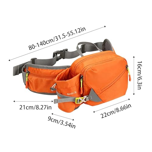 Riñonera Deportiva Con Porta Botella De Agua, Cinturón para Correr Con Soporte para Teléfono, De Hidratación Running, Senderismo, Camping, Pesca, Ciclismo, Viajes, USO Diario, Hombres