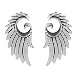 Vankula 2pcs Free-Wings 316 Stainless Steel Ear Hangers Weight Ear Gauges Piercing Plug Pair Selling