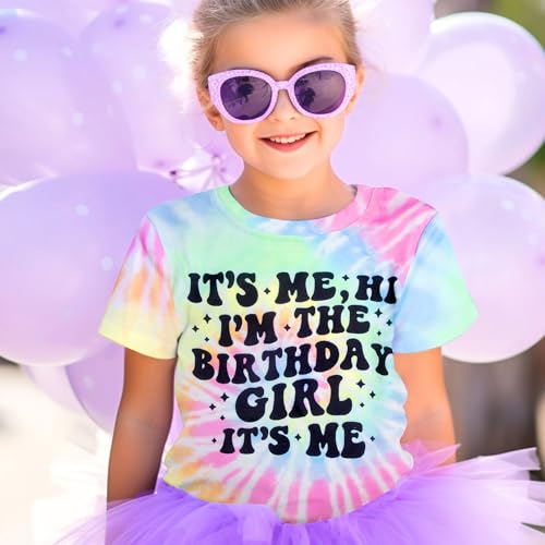 Birthday Girl Shirts Its Me Hi Im The Birthday Girl Its Me Shirt Letter Printed Party Outfit for Youth Girls2