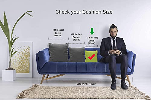 Image of Texstylers Pure Cotton Reversible Jaipuri Print 12x12 Inch Cushion Covers,04