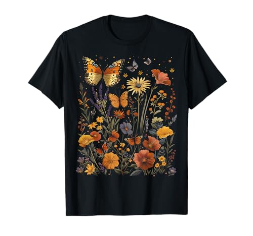 Pollinator Garden Design Wildlife Flowers Native Plants T-Shirt
