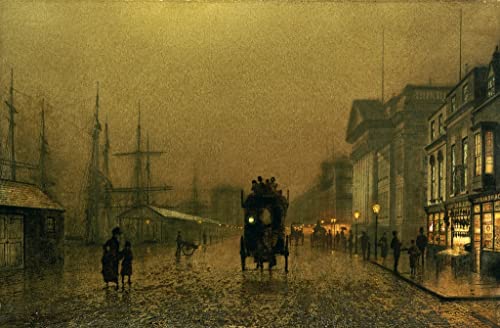 Peinture Murale Quai de Salthouse Grimshaw Toile Premium Fine Art pour Salon