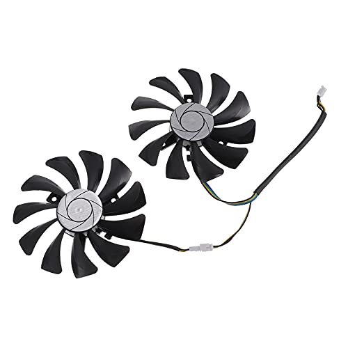 COHEALI 1 Pair Durable Plastic Video Cooling Fans Graphics Card Replacement for Efficient Cooling Compatible with Various Models for Video Supplies and Accessories