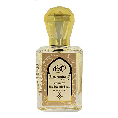 Image of Fragrantor's Eau De Perfume Spray (Kainaat) For Unisex, 50ml - Floral, Sweet, Amber & Musk