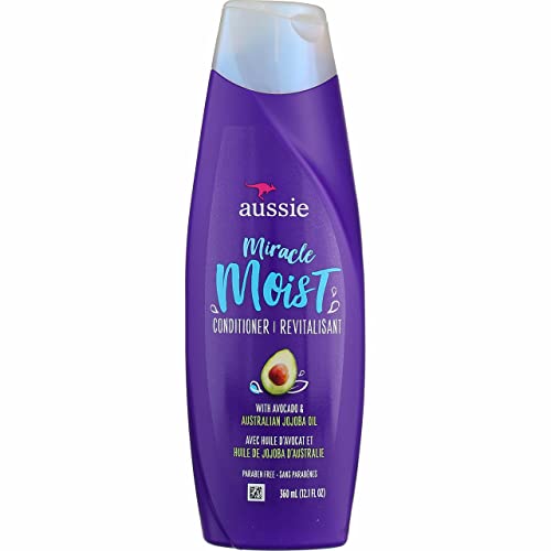 Aussie Miracle Moist Conditioner 12.1 Ounce With Avocado & Jojoba Oil (360Ml) (2 Pack) #TOP10