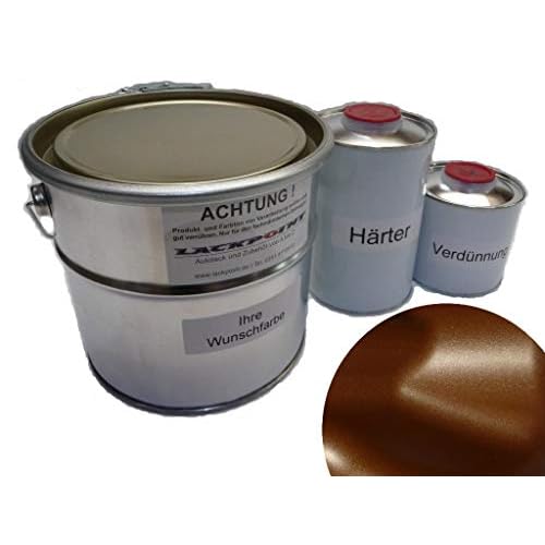 Lackpoint 1,75 Liter Set 2K Autolack Schoko Braun Metallic Matt Kein Klarlack Trendlack
