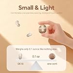Invisible Earbuds Bluetooth for Small Ear Canal Wireless Mini Sleep in Ear Smallest Headphones Ultra Small Tiny Sleep Hidden Earbuds for Side Sleepers Work Ear Buds Earphones Headsets with Mic