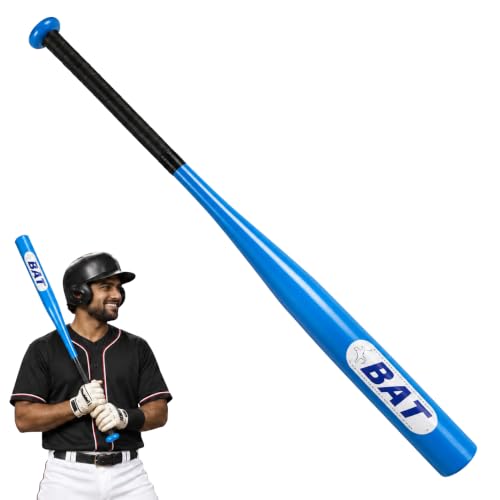 Image of Morex Baseball Bat | 32 Inch | Heavy Duty Steel Metal and Aluminium Alloy Sports Bat with Anti-Slip Grip for Baseball Game, Best for Beginners, Training and Self Defense. (Blue)
