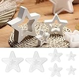 6 Piezas Moldes de Silicona de Estrella, Yesos y Productos de Aromaterapia