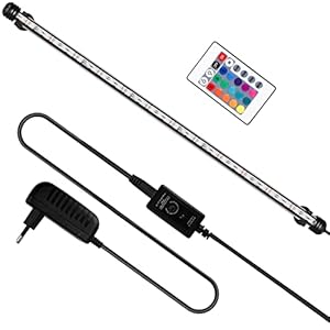 Aquarium LED Beleuchtung, 6,2W Aquarium-Licht RGB, IP67 Wasserdicht, Universal Fit Aquarium Lamp, für Fisch Tank, Pflanzen Aquarium, EU Stecker