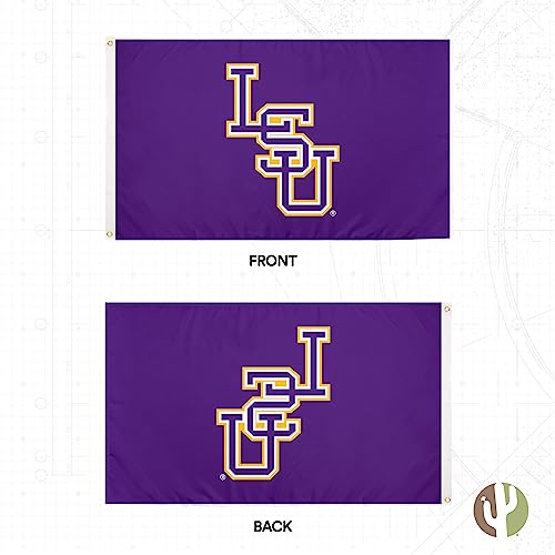 Desert Cactus LSU Louisiana State University Tigers Flag 3x5 Outdoor (Y) by Desert Cactus - Used condition - Image 2